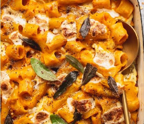 Pumpkin Pasta Bake Mexican Inspired